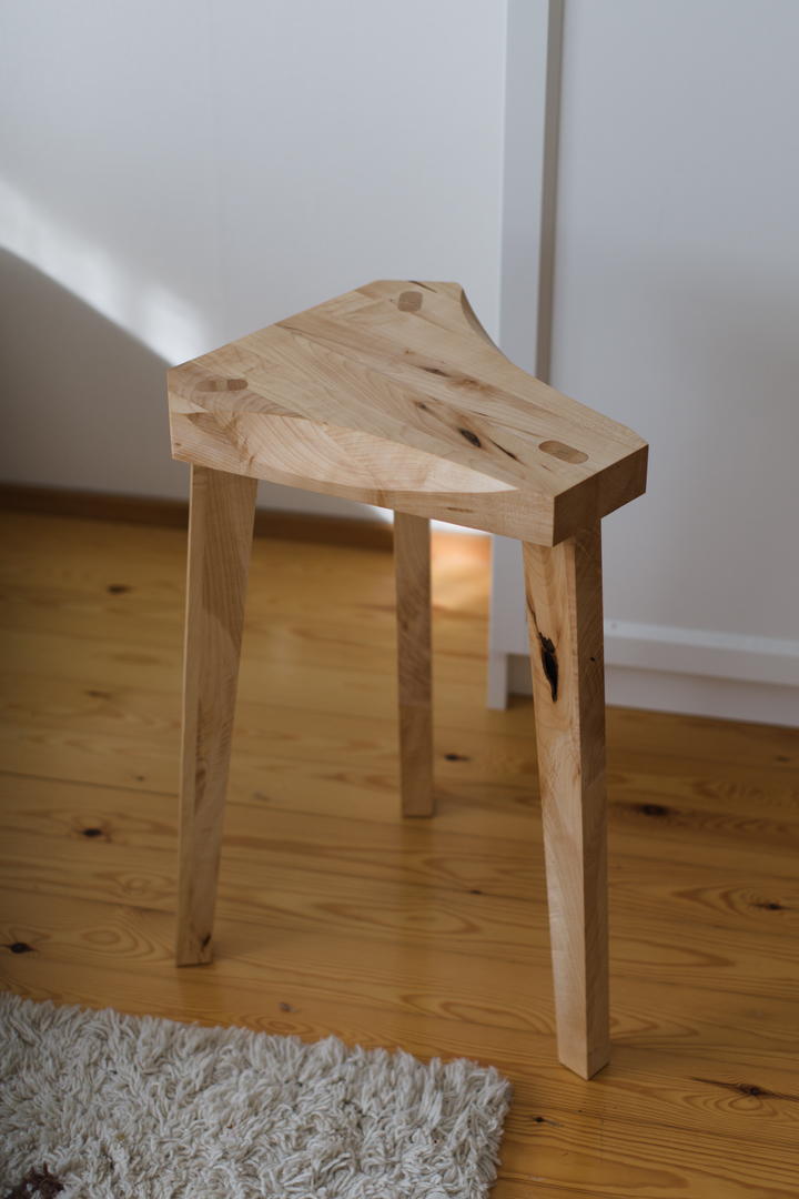 Mittatilaus design satula jakkara tammesta